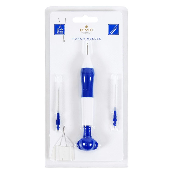 Outil pour punch needle - Fine - Réglable - 3 pointes interchangeables - DMC