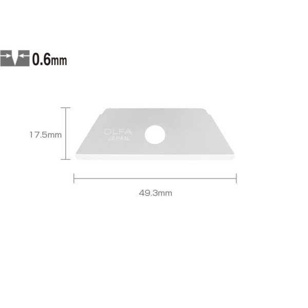 Etui de 5 lames de cutter 17,5 mm RSKB-2 OLFA | Artmania