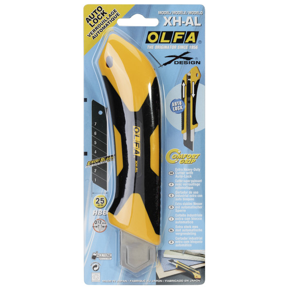Cutter gros travaux OLFA XH-AL lames de 25 mm | Artmania