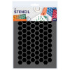 pochoir-A5-motif-hexagonal-qbix