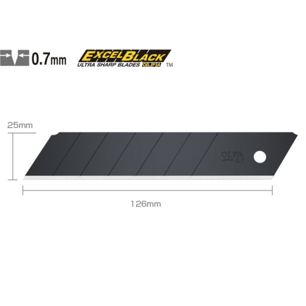 Etui de 5 lames HBB-5B lame de 25 mm | Artmania