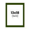 photo-Passe-partout - Vert - 13x18cm - Photo 9x13cm - Pour cadre - Encadrement
