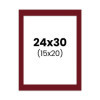 photo-Passe-partout - Rouge - 24x30cm - Photo 15x20cm - Pour cadre - Encadrement