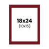photo-Passe-partout - Rouge - 18x24cm - Photo 10x15cm - Pour cadre - Encadrement