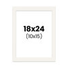 photo-Passe-partout - Ivoire - 18x24cm - Photo 10x15cm - Pour cadre - Encadrement