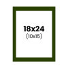 photo-Passe-partout - Vert - 18x24cm - Photo 10x15cm - Pour cadre - Encadrement