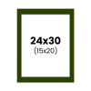 photo-Passe-partout - Vert - 24x30cm - Photo 15x20cm - Pour cadre - Encadrement