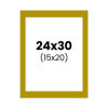 photo-Passe-partout - Jaune - 24x30cm - Photo 15x20cm - Pour cadre - Encadrement