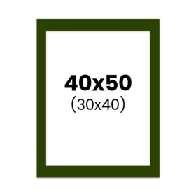 photo-Passe-partout - Vert - 40x50cm - Photo 30x40cm - Pour cadre - Encadrement