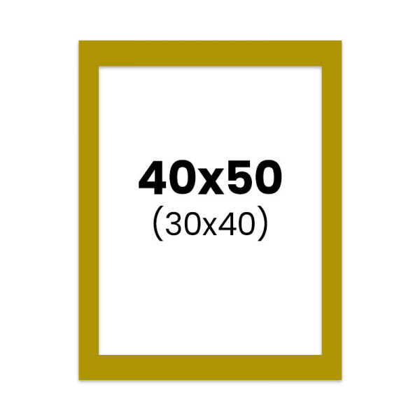 photo-Passe-partout - Jaune - 40x50cm - Photo 30x40cm - Pour cadre - Encadrement