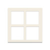 photo-Passe-partout - Ivoire - Pêle-mêle - 40x40cm - 4 ouvertures - Pour cadre - Encadrement