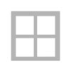photo-Passe-partout - Gris - Pêle-mêle - 40x40cm - 4 ouvertures - Pour cadre - Encadrement