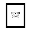 photo-Passe-partout - Noir - 13x18cm - Photo 10x15cm - Pour cadre - Encadrement