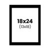 photo-Passe-partout - Noir - 18x24cm - Photo 13x18cm - Pour cadre - Encadrement