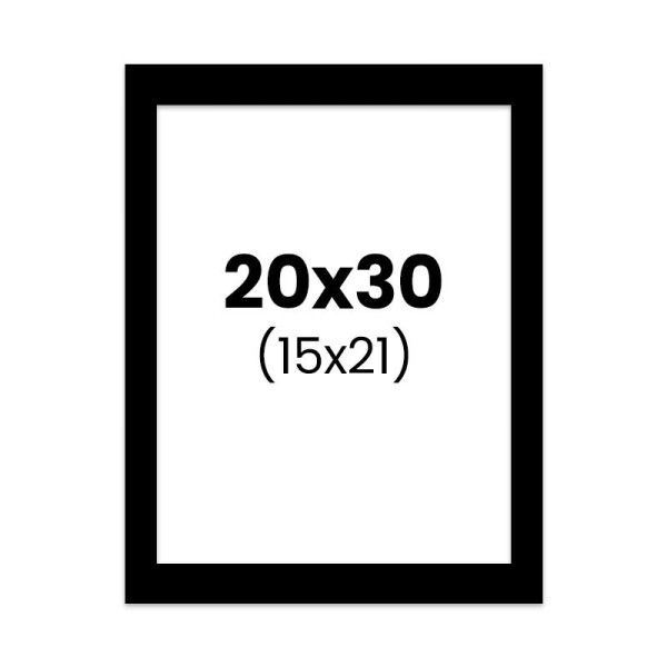 photo-Passe-partout - Noir - 20x30cm - Photo 15x21cm - Pour cadre - Encadrement