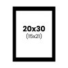 photo-Passe-partout - Noir - 20x30cm - Photo 15x21cm - Pour cadre - Encadrement