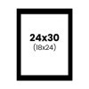 photo-Passe-partout - Noir - 24x30cm - Photo 18x24cm - Pour cadre - Encadrement