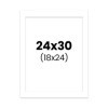 photo-Passe-partout - Blanc - 24x30cm - Photo 18x24cm - Pour cadre - Encadrement
