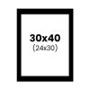 photo-Passe-partout - Noir - 30x40cm - Photo 24x30cm - Pour cadre - Encadrement