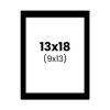 photo-Passe-partout - Noir - 13x18cm - Photo 9x13cm - Pour cadre - Encadrement