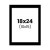 photo-Passe-partout - Noir - 18x24cm - Photo 10x15cm - Pour cadre - Encadrement