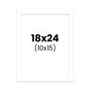 photo-Passe-partout - Blanc - 18x24cm - Photo 10x15cm - Pour cadre - Encadrement
