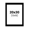 photo-Passe-partout - Noir - 20x30cm - Photo 13x18cm - Pour cadre - Encadrement