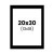 photo-Passe-partout - Noir - 20x30cm - Photo 13x18cm - Pour cadre - Encadrement