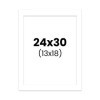 photo-Passe-partout - Blanc - 24x30cm - Photo 13x18cm - Pour cadre - Encadrement