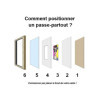 Passe-partout - Blanc - 24x30cm - Photo 13x18cm - Pour cadre - Encadrement