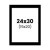 photo-Passe-partout - Noir - 24x30cm - Photo 15x20cm - Pour cadre - Encadrement