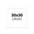 photo-Passe-partout - Blanc - 30x30cm - Photo 20x20cm - Pour cadre - Encadrement