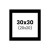 photo-Passe-partout - Noir - 30x30cm - Photo 20x20cm - Pour cadre - Encadrement