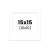 photo-Passe-partout - Blanc - 15x15cm - Photo 10x10cm - Pour cadre - Encadrement