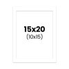 photo-Passe-partout - Blanc - 15x20cm - Photo 10x15cm - Pour cadre - Encadrement