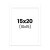 photo-Passe-partout - Blanc - 15x20cm - Photo 10x15cm - Pour cadre - Encadrement