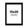 photo-Passe-partout - Noir - 15x20cm - Photo 10x15cm - Pour cadre - Encadrement