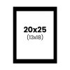 photo-Passe-partout - Noir - 20x25cm - Photo 13x18cm - Pour cadre - Encadrement