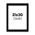 photo-Passe-partout - Noir - 21x30cm - Photo 13x18cm - Pour cadre - Encadrement