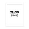 photo-Passe-partout - Blanc - 21x30cm - Photo 13x18cm - Pour cadre - Encadrement