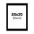photo-Passe-partout - Noir - 28x35cm - Photo 18x24cm - Pour cadre - Encadrement