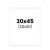 photo-Passe-partout - Blanc - 30x45cm - Photo 20x30cm - Pour cadre - Encadrement
