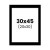 photo-Passe-partout - Noir - 30x45cm - Photo 20x30cm - Pour cadre - Encadrement
