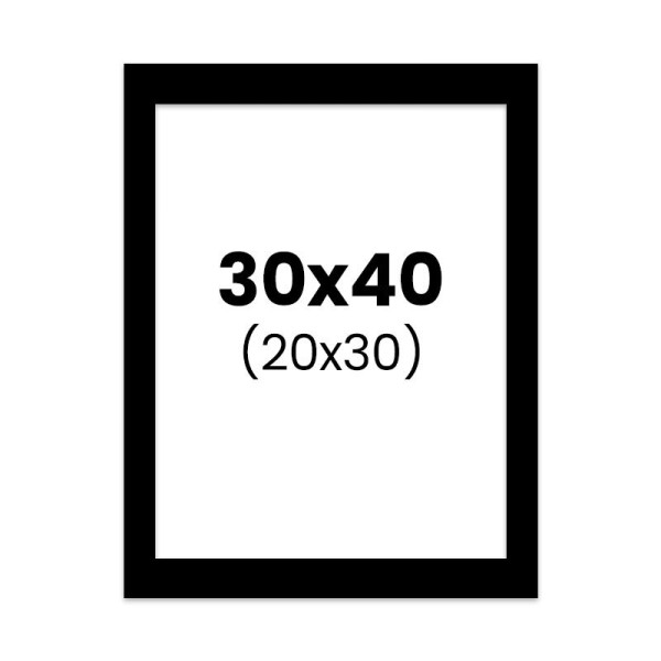 photo-Passe-partout - Noir - 30x40cm - Photo 20x30cm - Pour cadre - Encadrement