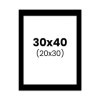 photo-Passe-partout - Noir - 30x40cm - Photo 20x30cm - Pour cadre - Encadrement