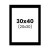 photo-Passe-partout - Noir - 30x40cm - Photo 20x30cm - Pour cadre - Encadrement