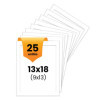 photo-25 passe-partout - Blanc - 13x18cm - Photo 9x13cm - Pour cadre - Encadrement