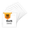 photo-10 passe-partout - Blanc - 15x15cm - Photo 10x10cm - Pour cadre - Encadrement