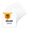 photo-10 passe-partout - Blanc - 20x20cm - Photo 14x14cm - Pour cadre - Encadrement