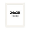 photo-Passe-partout - Blanc cassé - 24x30cm - Photo 13x18cm - Pour cadre - Encadrement